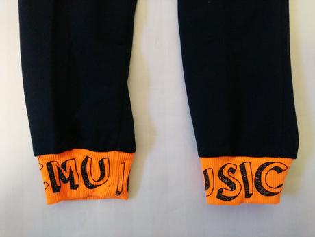 Čierne tepláky music, n-feel, 98-104 cm, 104