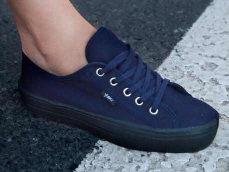 Tenisky vasky kanvy navy, 41
