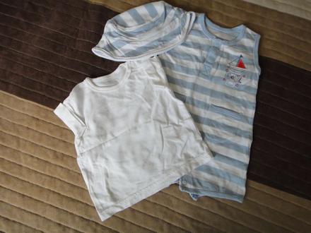 Súpravička -opalovačky, tričko a klobúčik, f&f,62