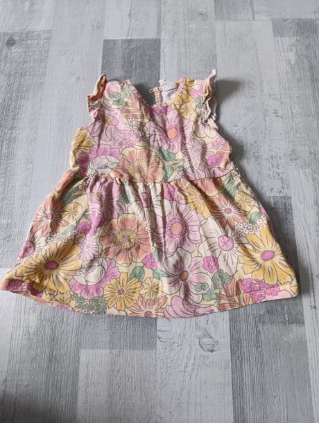 Kvetové letné šaty, h&m,74
