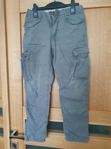 Zateplené nohavice cargo štýl, h&m,146