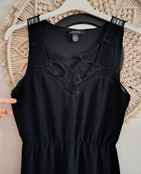 Čierne šaty amisu, amisu,s