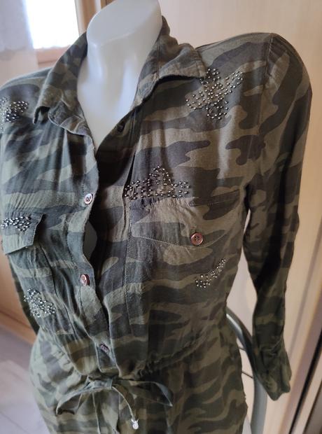 Krásna maskáčová košela s, s