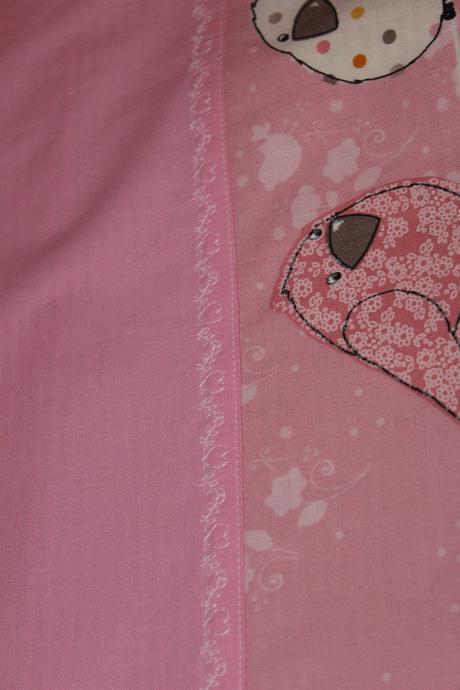 Mantinel a obliečky do postieľky ružové vtáčiky , šírka (cm): 60,dĺžka (cm): 120