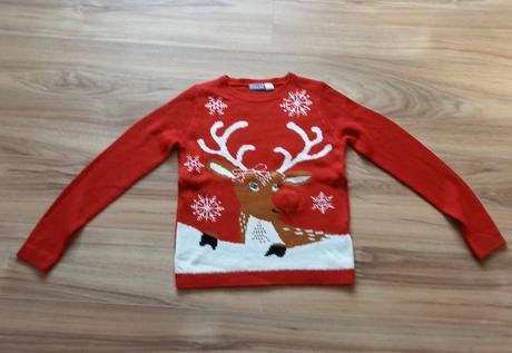 Vianočný pulover so sobíkom, 146