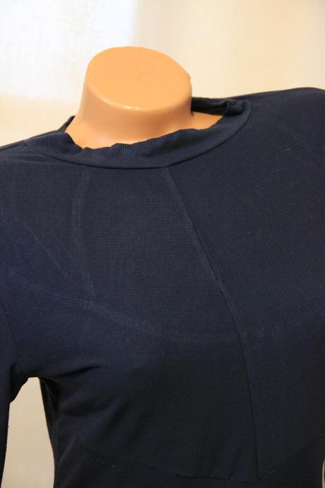 Tmavo modrý bavlnený body top, h&m, h&m,l