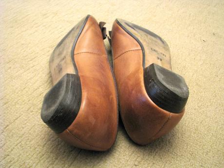 Hnedé kožené baleríny, lasocki,39