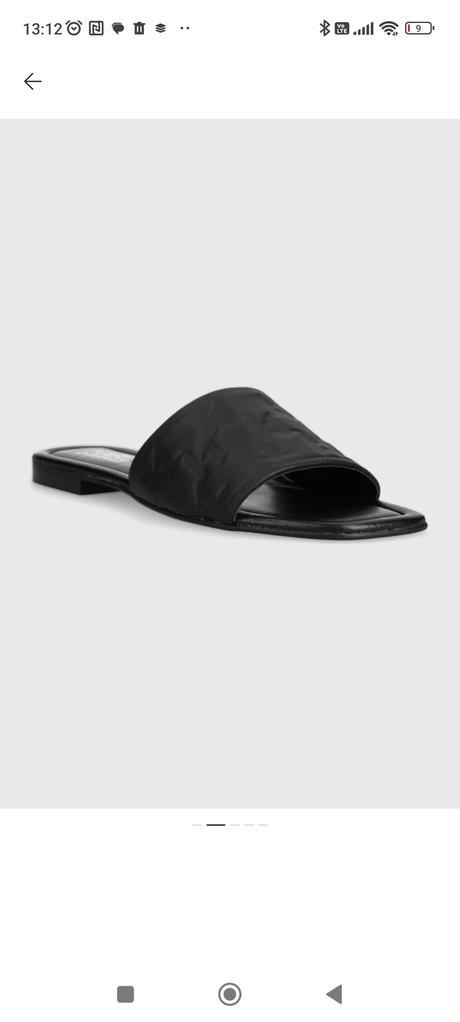 Kožené čierne šľapky karl lagerfeld 40, karl lagerfeld,40