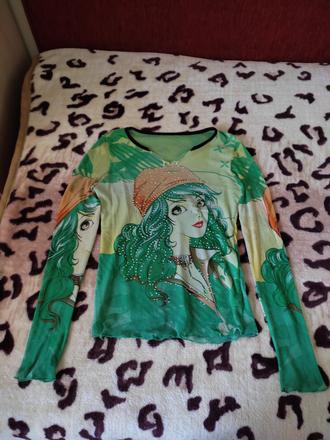 Tricko s dlhym rukavom a s obrazkom, m