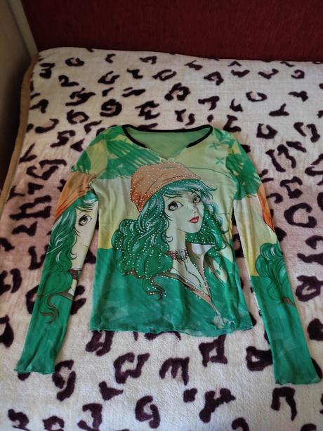 Tricko s dlhym rukavom a s obrazkom, m