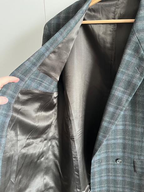 Vintage kárované sako, s