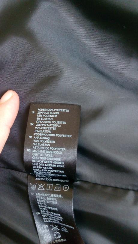 Sako s predĺženou fazonou nove, h&m,42