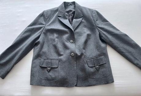 Vlnený kabát, blazer vel.50, xxl