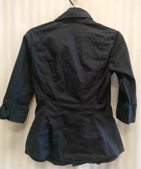 Dámska tmavo modrá elastická blúzka, benetton, xs, benetton,xs