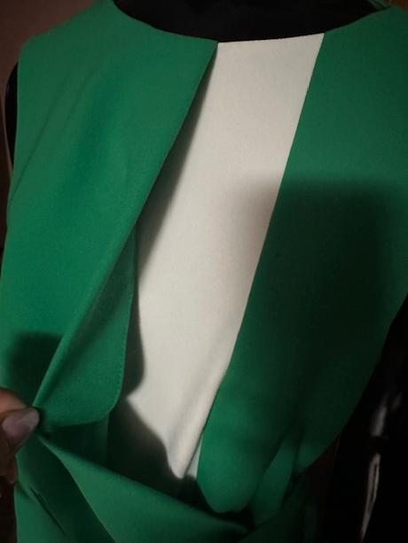 Zelené elegantné dlhé šaty bez rukávov, l / m