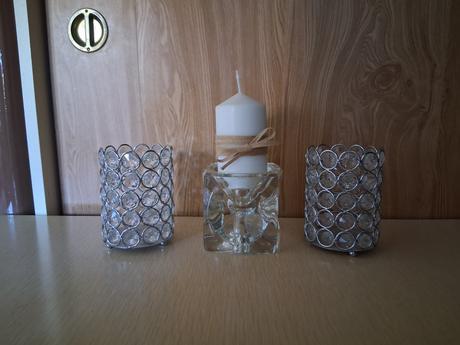 Svietnik ako nový sviečka sklo kryštál vianoce, 