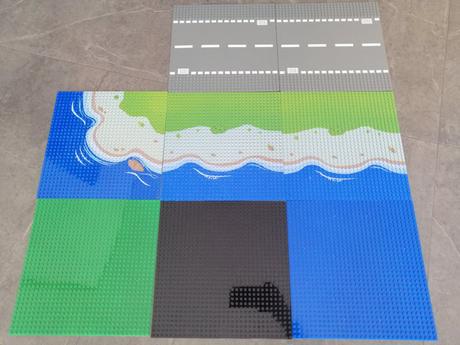 Blok voda s pevninou 25x25cm,