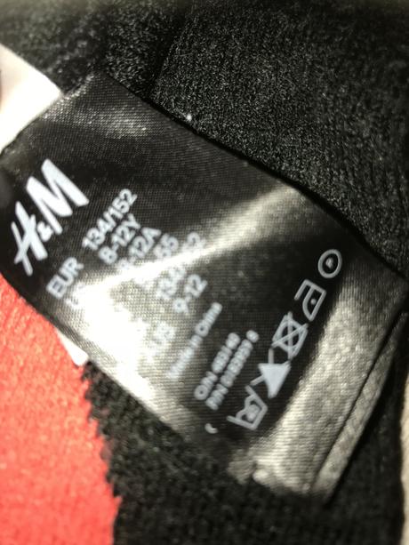 Komplet čiapka+šál angry birds 8-12 rokov, h&m,134