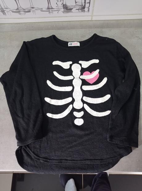 Svetrík kostra 134/140, h&m,134