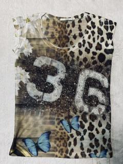 Krásne tričko s motýľmi zn. gaudi jeans originál, gaudi,m