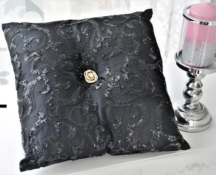 Luxusný flitrový vankúš, 