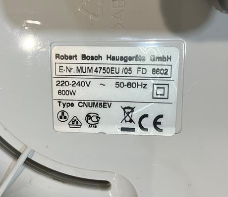 Bosch mum 4750eu/05 kuchynský robot, bosch