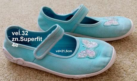 Balerinky plátenky veĺ.32, zn.superfit, superfit,32