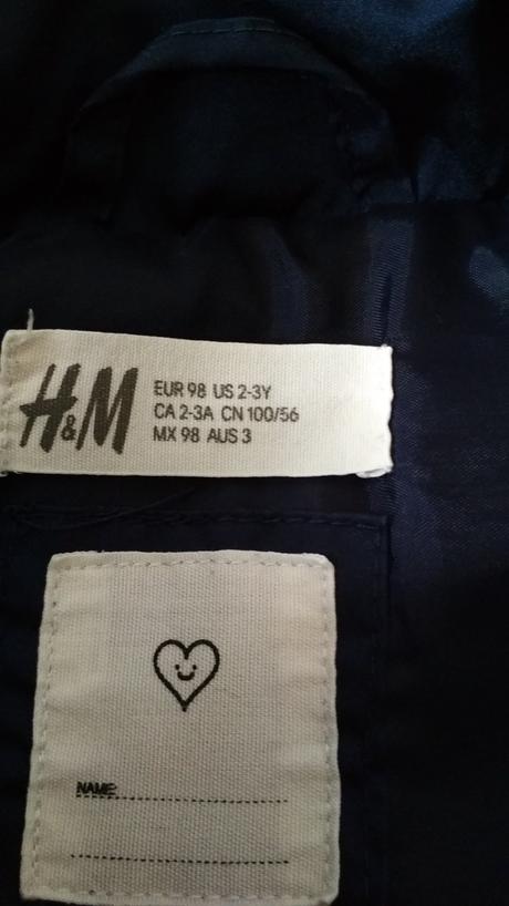 Zimná bunda, h&m,98