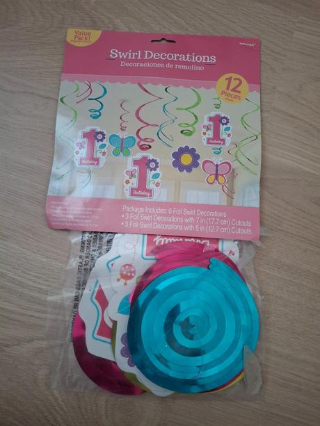 Dekoracia 1. narodeniny dievča, 