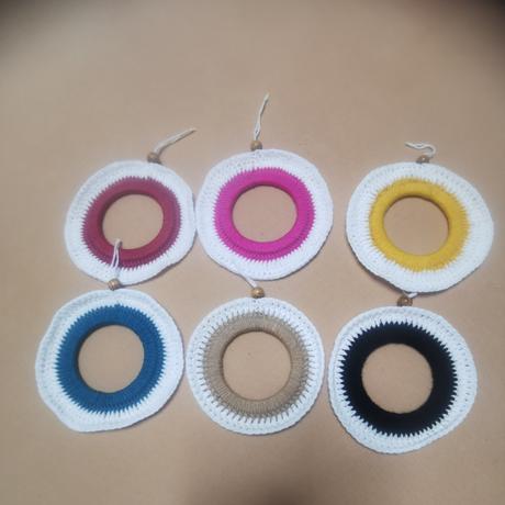 Háčkované vianočné kruhy,