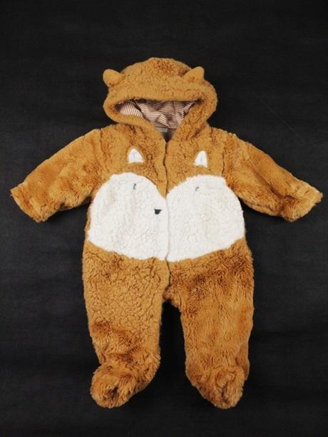 Líškový huňatý overal next veľ. 6-9 mes., next,74