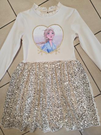 Šaty frozen 134, c&a,134