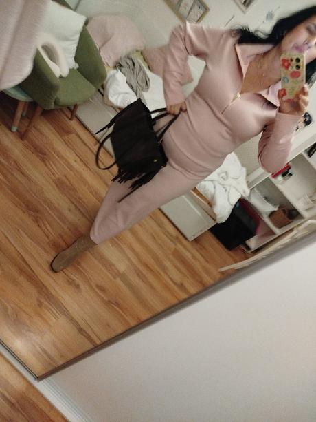 Ružové teplákové saty, xl