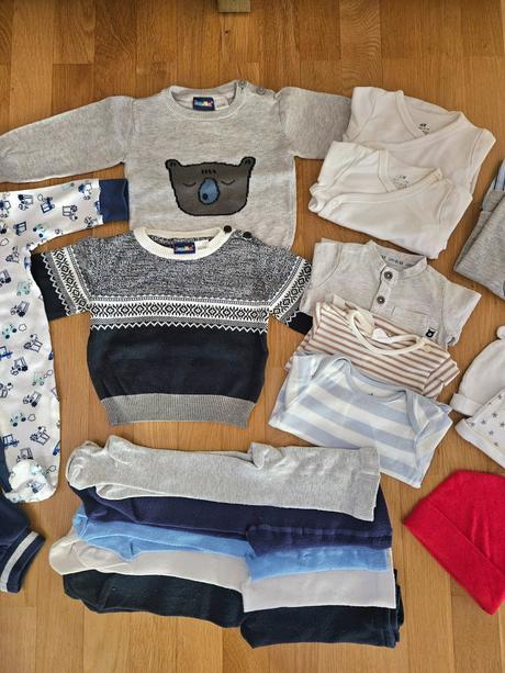Balík oblečenia jar/jeseň/zima pre chlapčeka 62, 50–62