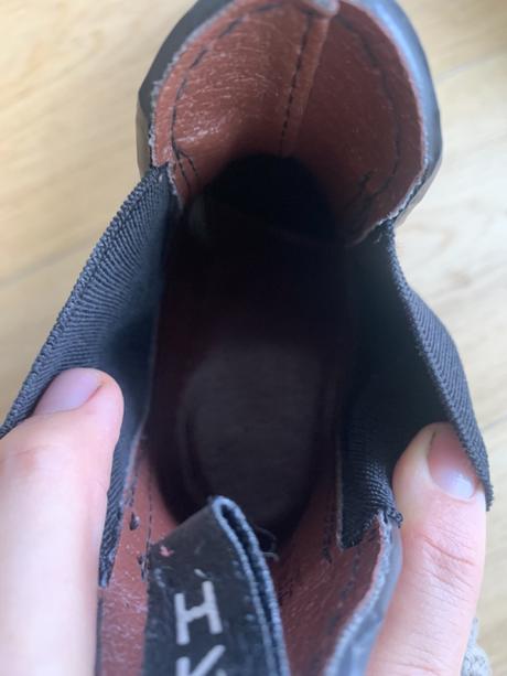 Kožené jazdecké topánky zn. hkm veľ. 34, 34