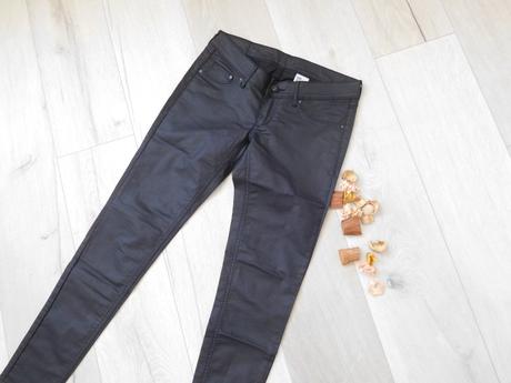 Čierne polakované nohavice dámske  / dievčenské xs, xs