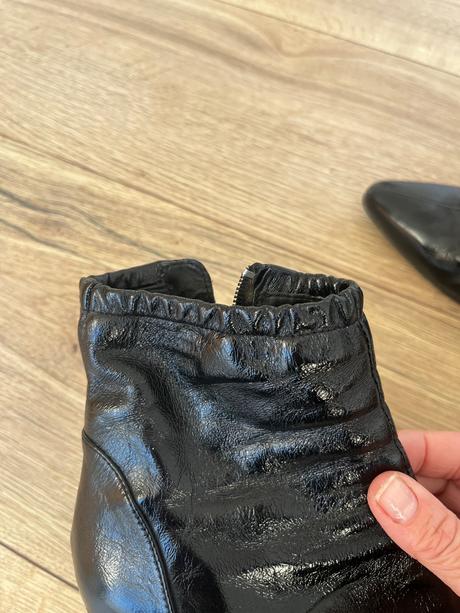 Kožené čižmičky, zara,37