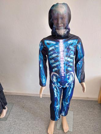 Kostra svietiaci karnevalový kostým veľ.116-122,