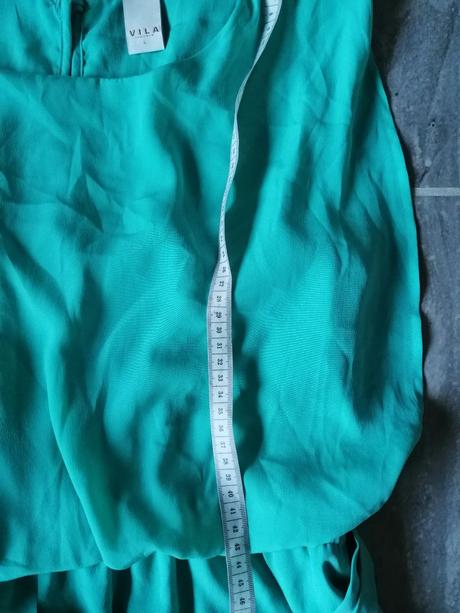 Tyrkysové šaty vila, vl, l