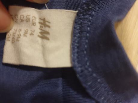 Tričko s dlhým rukávom, h&m,74