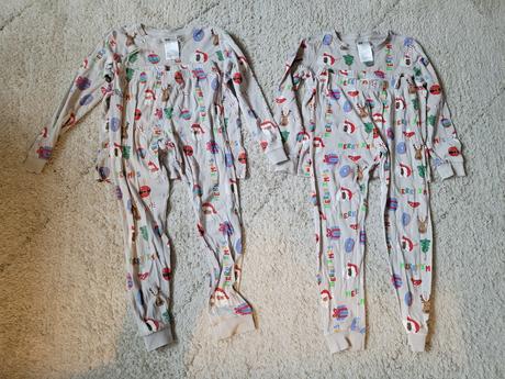 Vianocne pyžamá h&m dvojicky, h&m,122