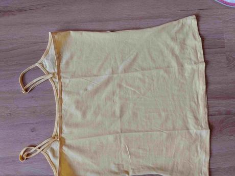 Tielko žlté top, xl