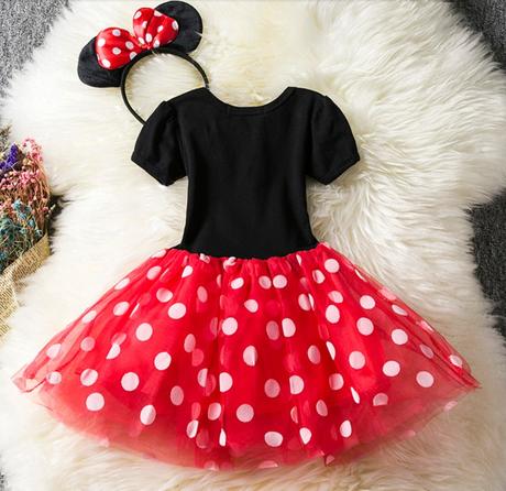 Komplet minnie mause tutu saty a celenka s uskami, 