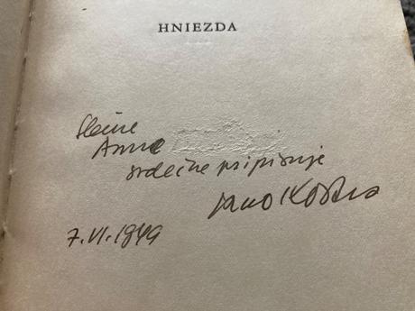 Hniezda s podpisom autora jána kostru (1937),