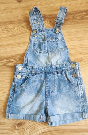 Riflové kraťasy pre dievčatko, 98