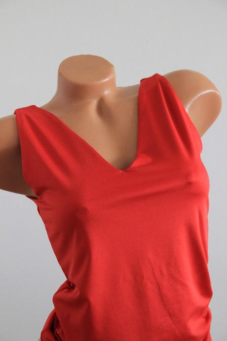 Červený body top, s/m, s