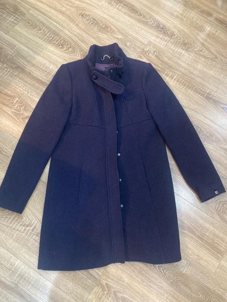 Fialovy kabat do a strih, miss sixty,l