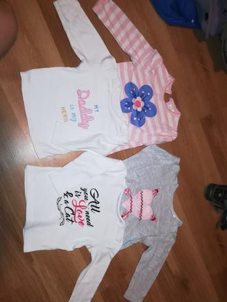 Balik-tričká s dlhým rukávom 4kusy, 74