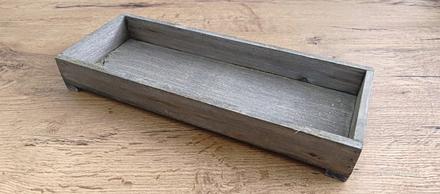 Drevený podnos - 4 x 12 x 32 cm - natur, 