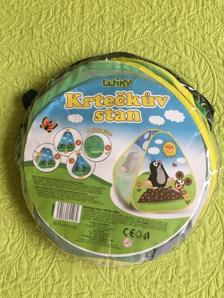 Detský rýchlorozkladací stan na hranie "krteček", 